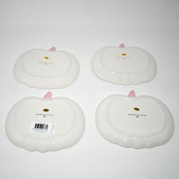 MacKenzie-ChildsHarvest Pumpkin Assorted Dessert Plates, Set  MacKenzie-ChildsHarvest Pumpkin Assorted Dessert Plates, Set of 4 #35509-1386 NW